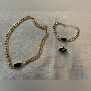 NEW Elegant Necklace Earring Set Trendy Pendant Jewelry Set Bracelet Earrings